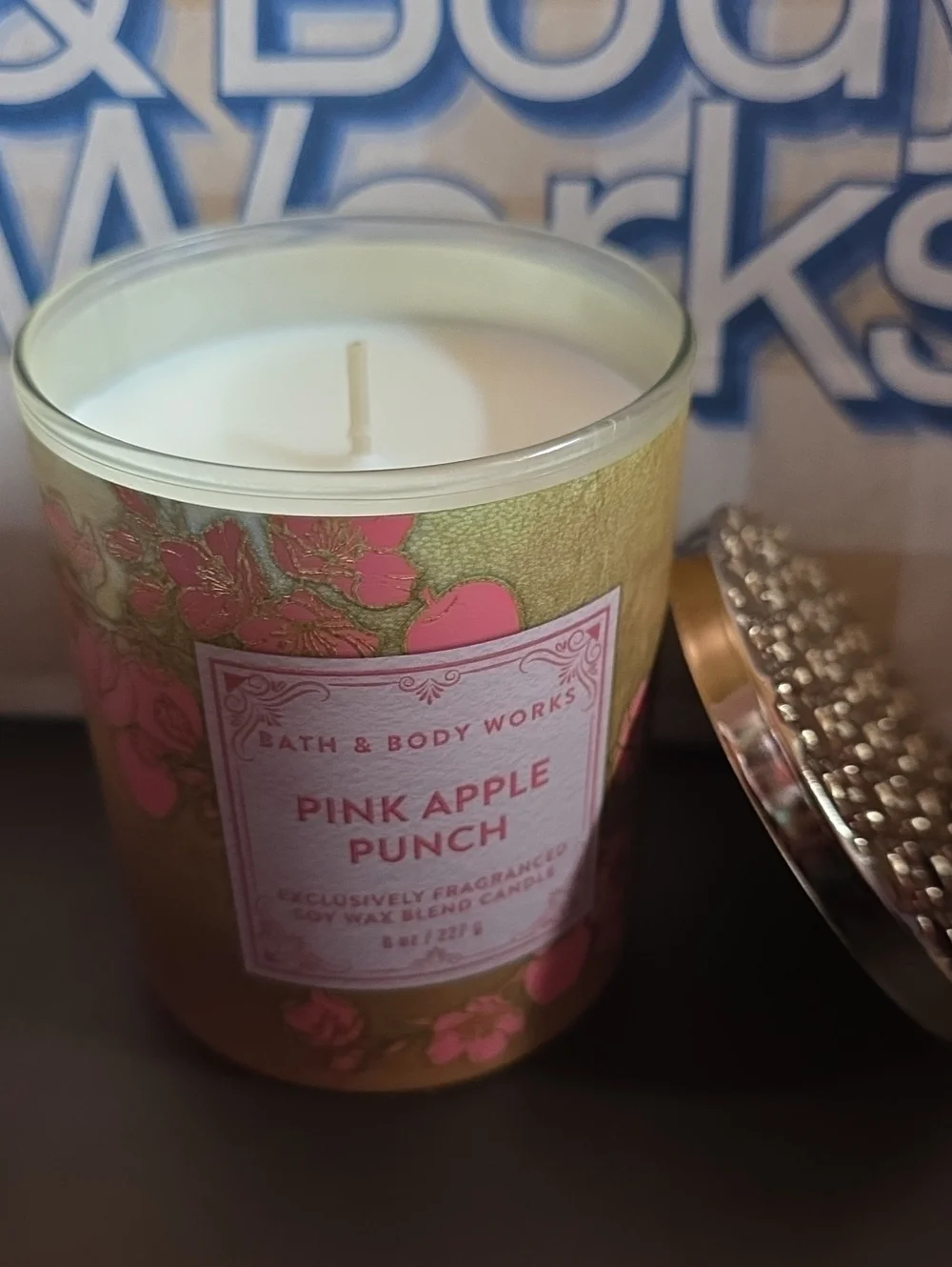 Pink Apple Punch Scented 1 Wick Candle